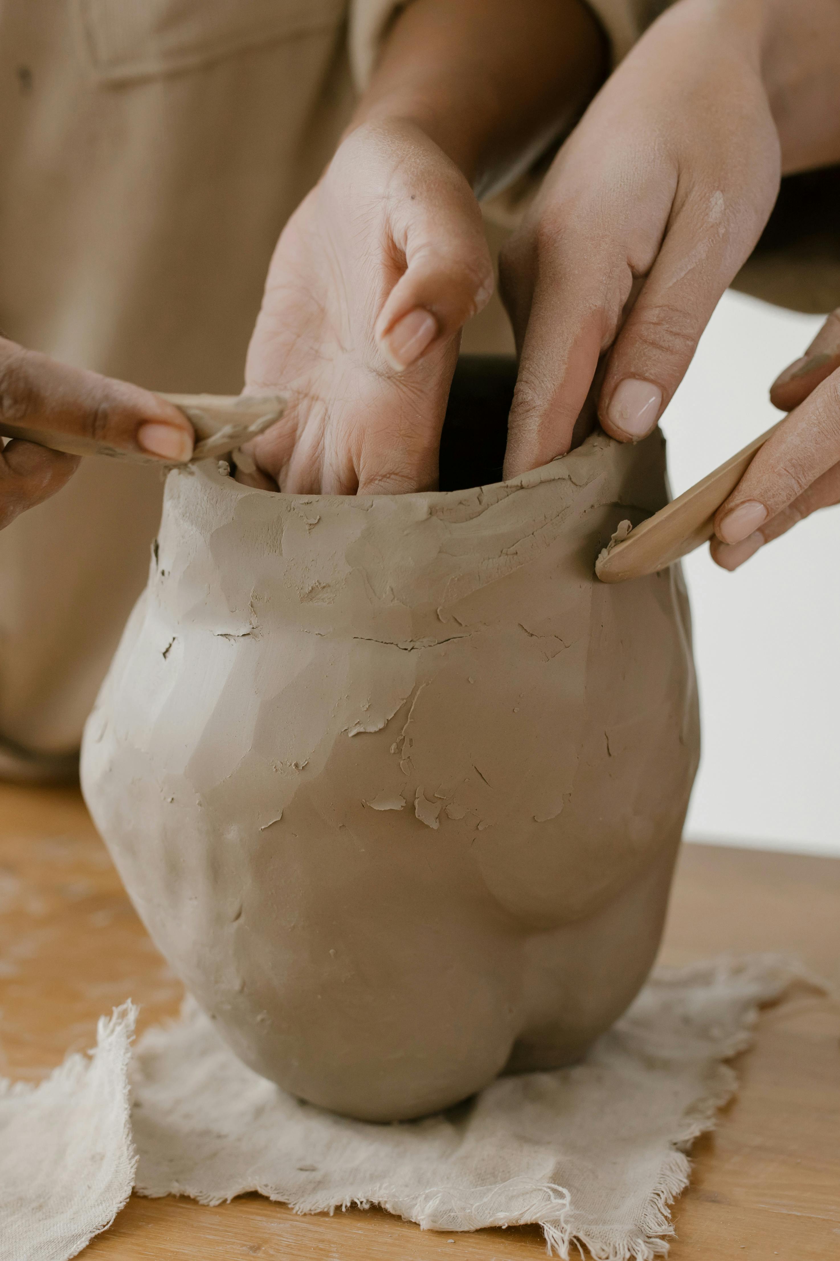 pottery hands